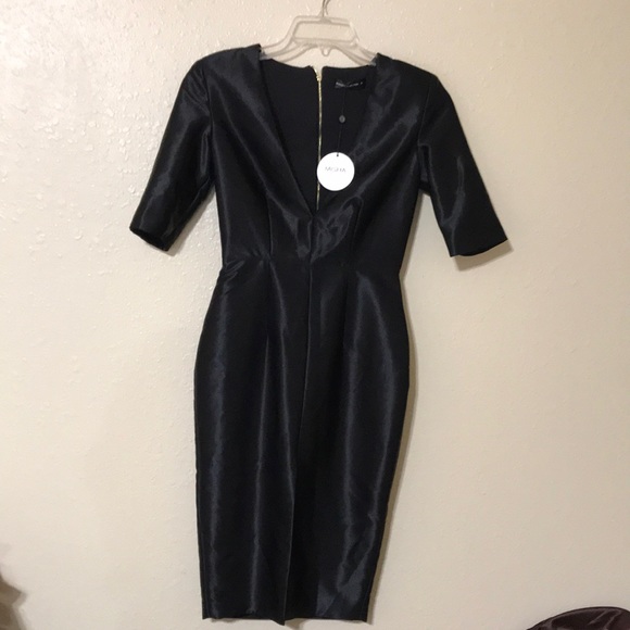 Misha Collection short sleeve fully lined dress. NWT
